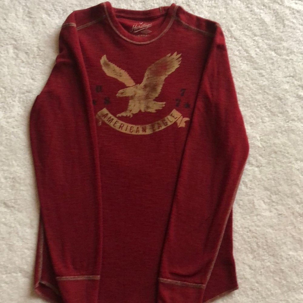 Boys deep red cotton thermal on flash sale